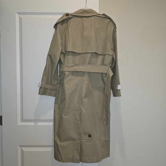 Burberry Trench Coat Khaki Oversized UK 10 US 8 - Never Worn - Picture 4 of 17